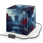 DECO - Lampe Cubique ZEN Pont et Temple Traditionnel Japonais
