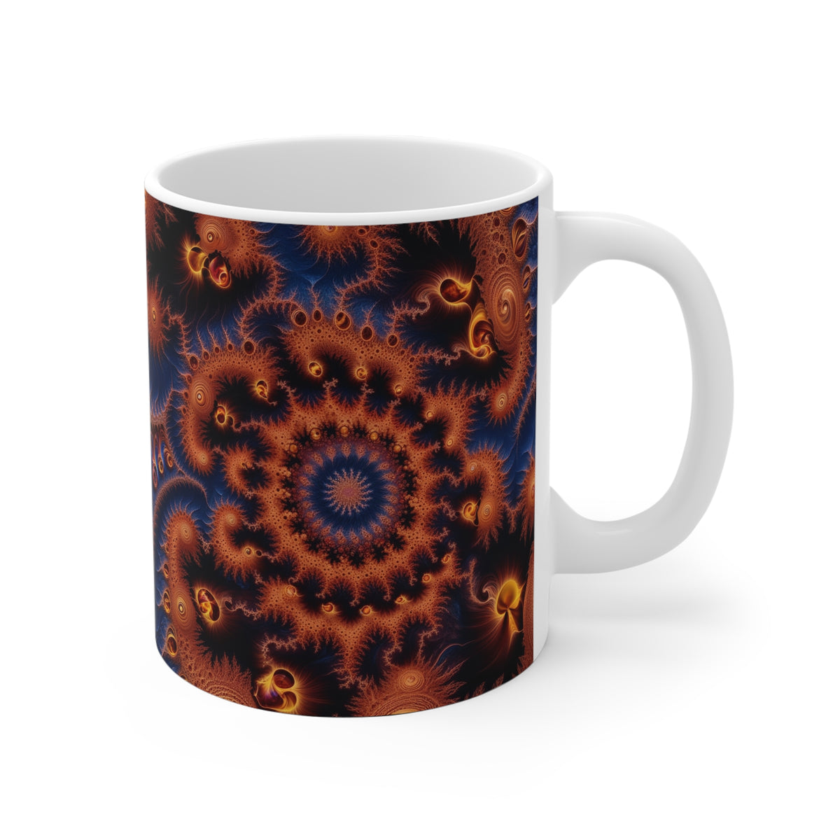 Mug blanc Fractal Ensemble de Julia