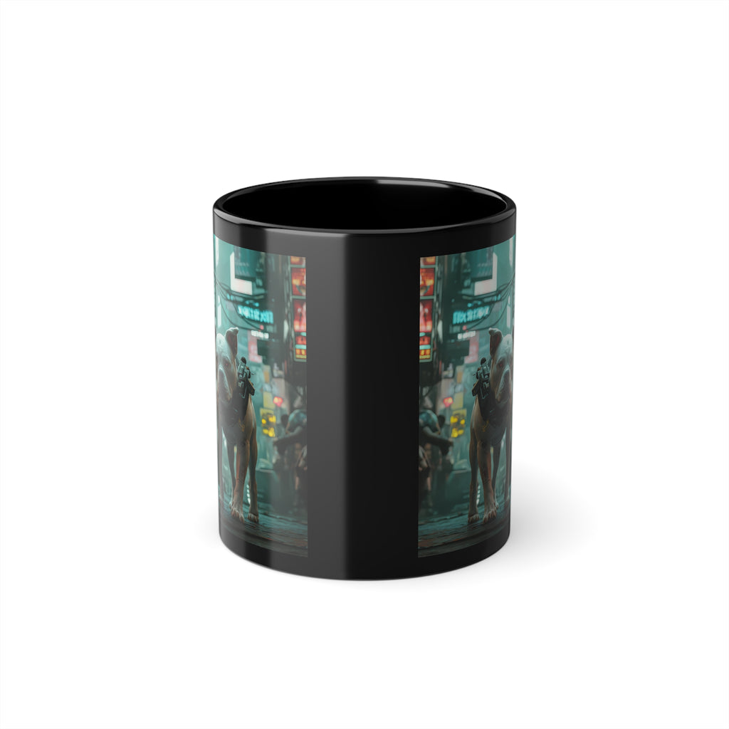 Mug Staddfordshire-Bull-Terrier Cyberpunk