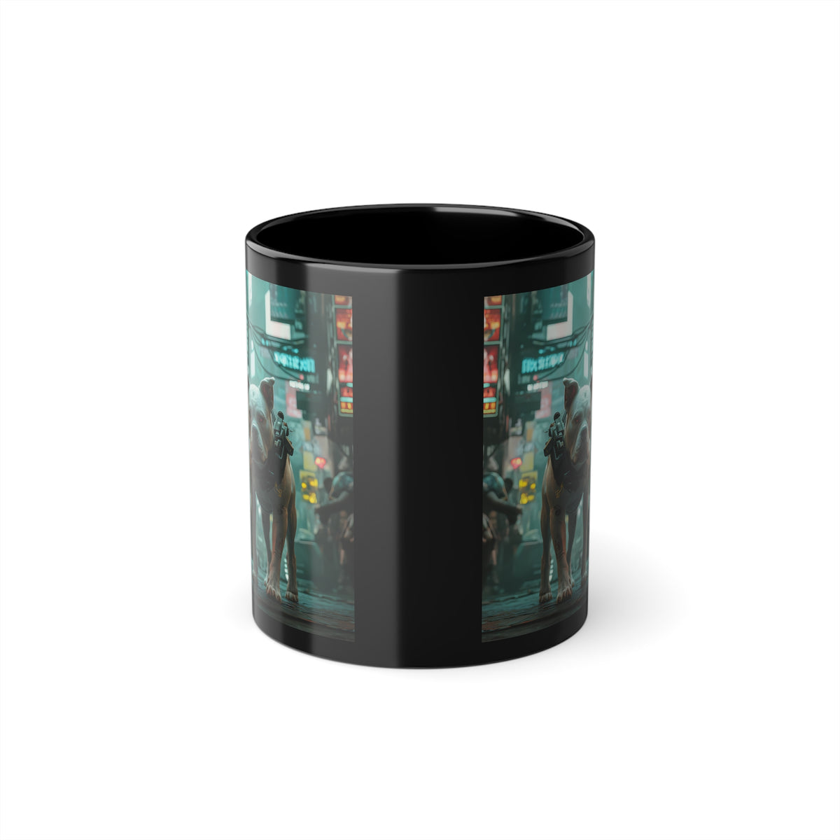Mug Staddfordshire-Bull-Terrier Cyberpunk