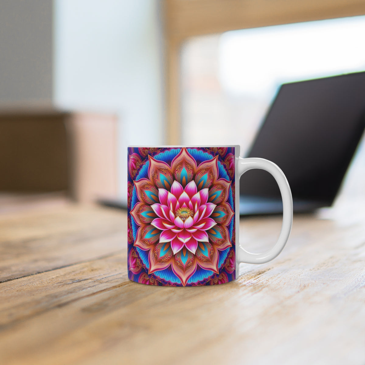 Mug blanc Mandala de la Guérison