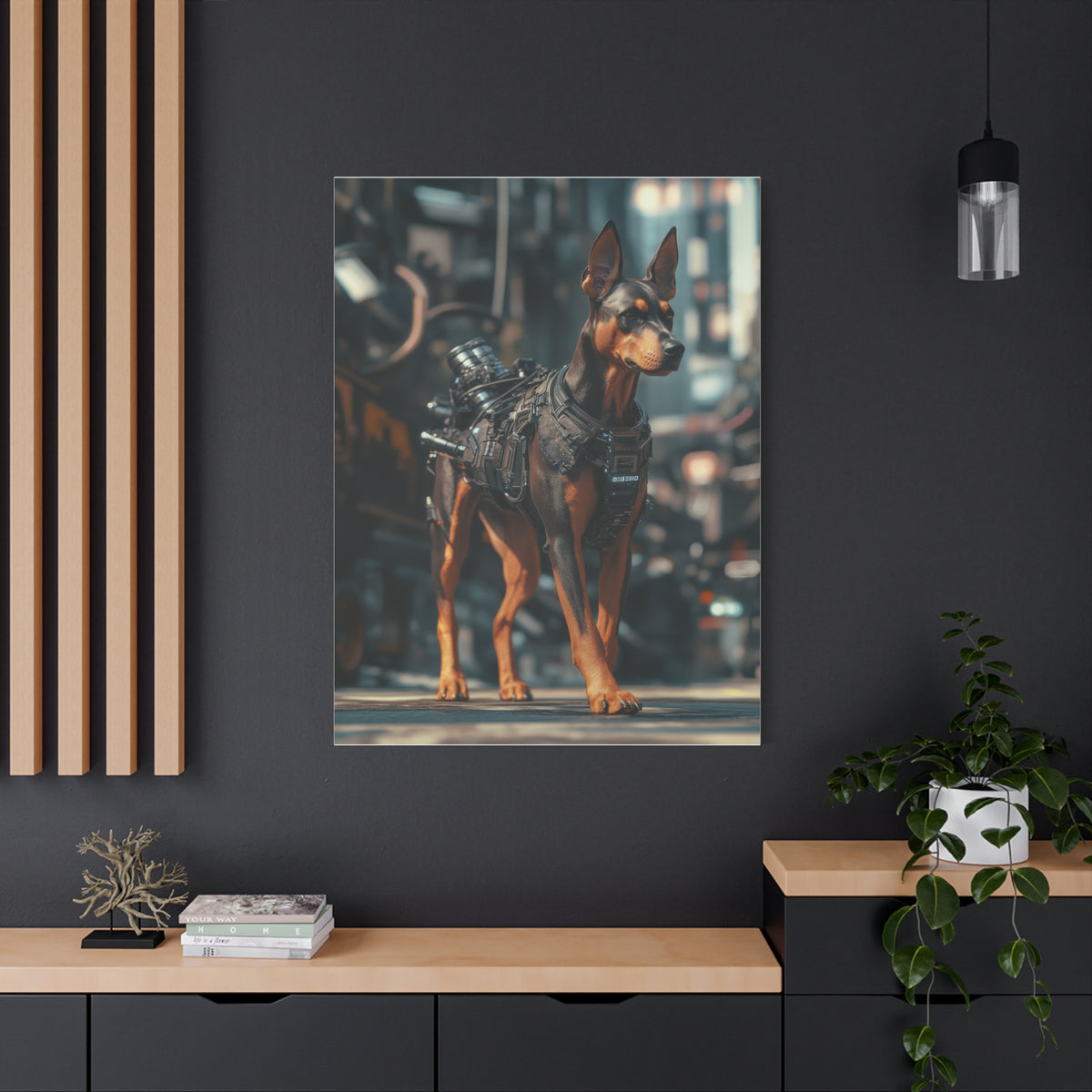 Tableau Doberman Matériel Tactique