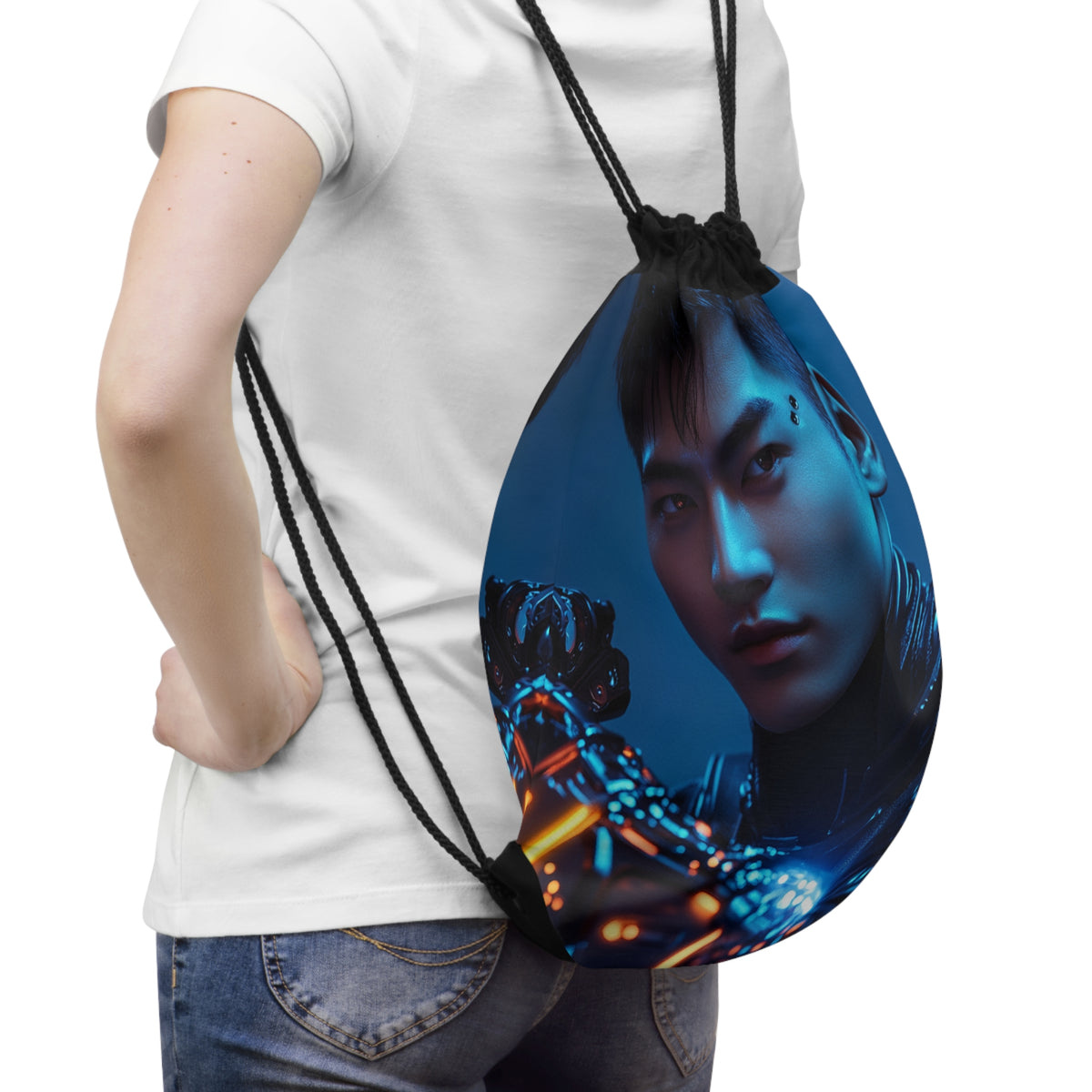 Sac à cordons Cyberpunk Guerrier Bras Robotique