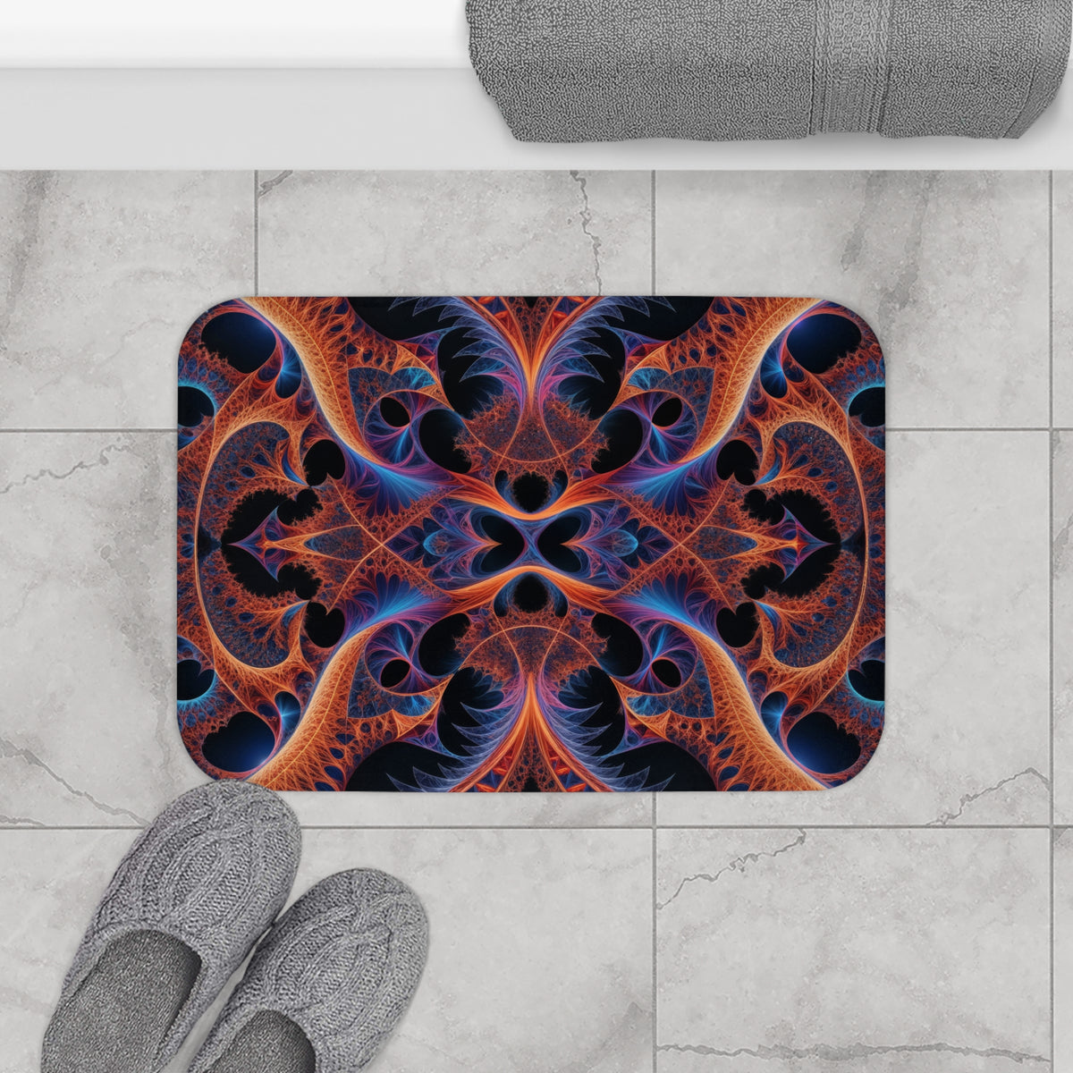 Tapis de bain Courbe de Cantor-Minkowski