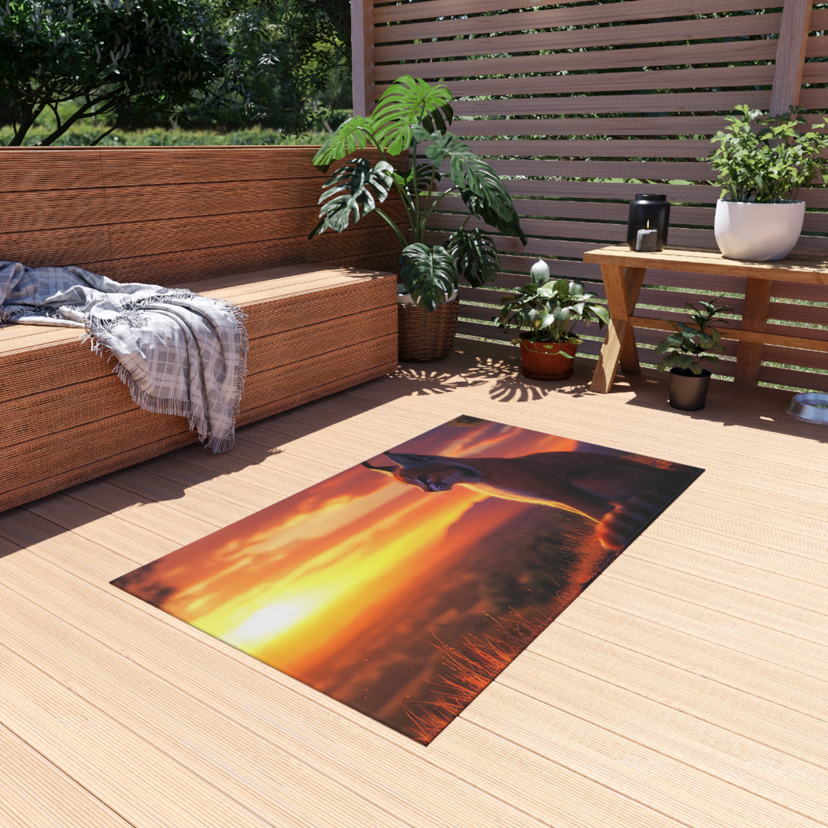 Tapis de salon Caracal au Lever du Soleil