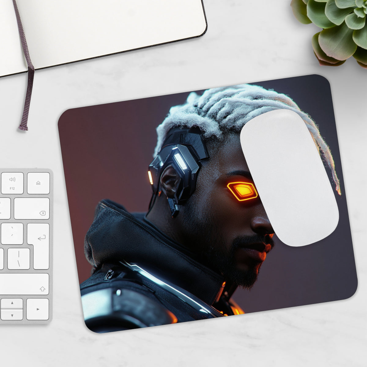 Tapis de souris Guerrier Œil de Cyborg