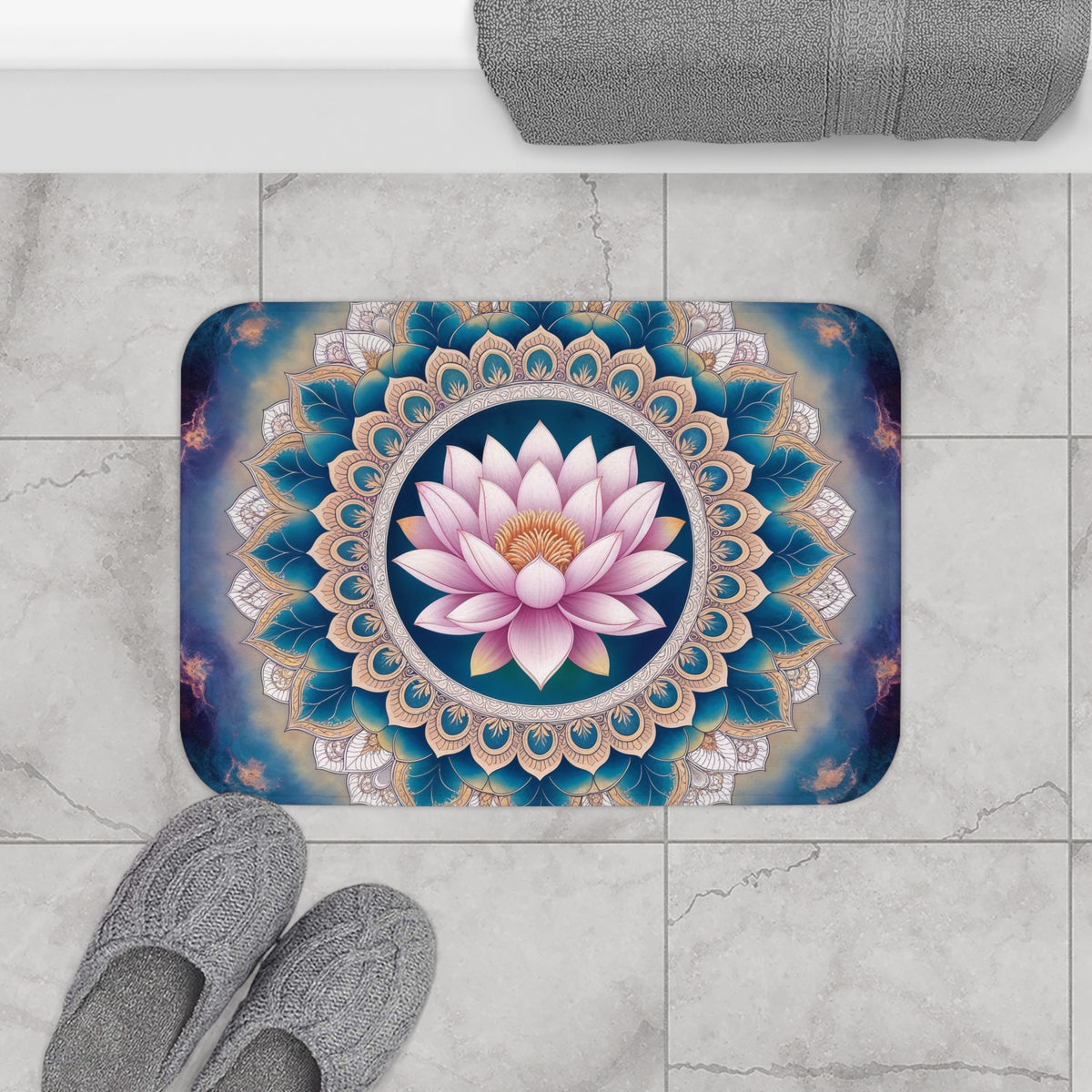 Tapis salle de bain Mandala de l'Equanimité