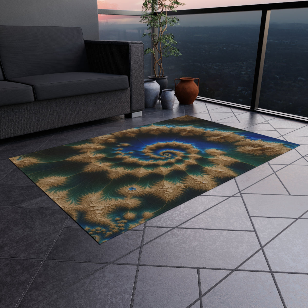 Tapis de salon Courbe de Vicsek