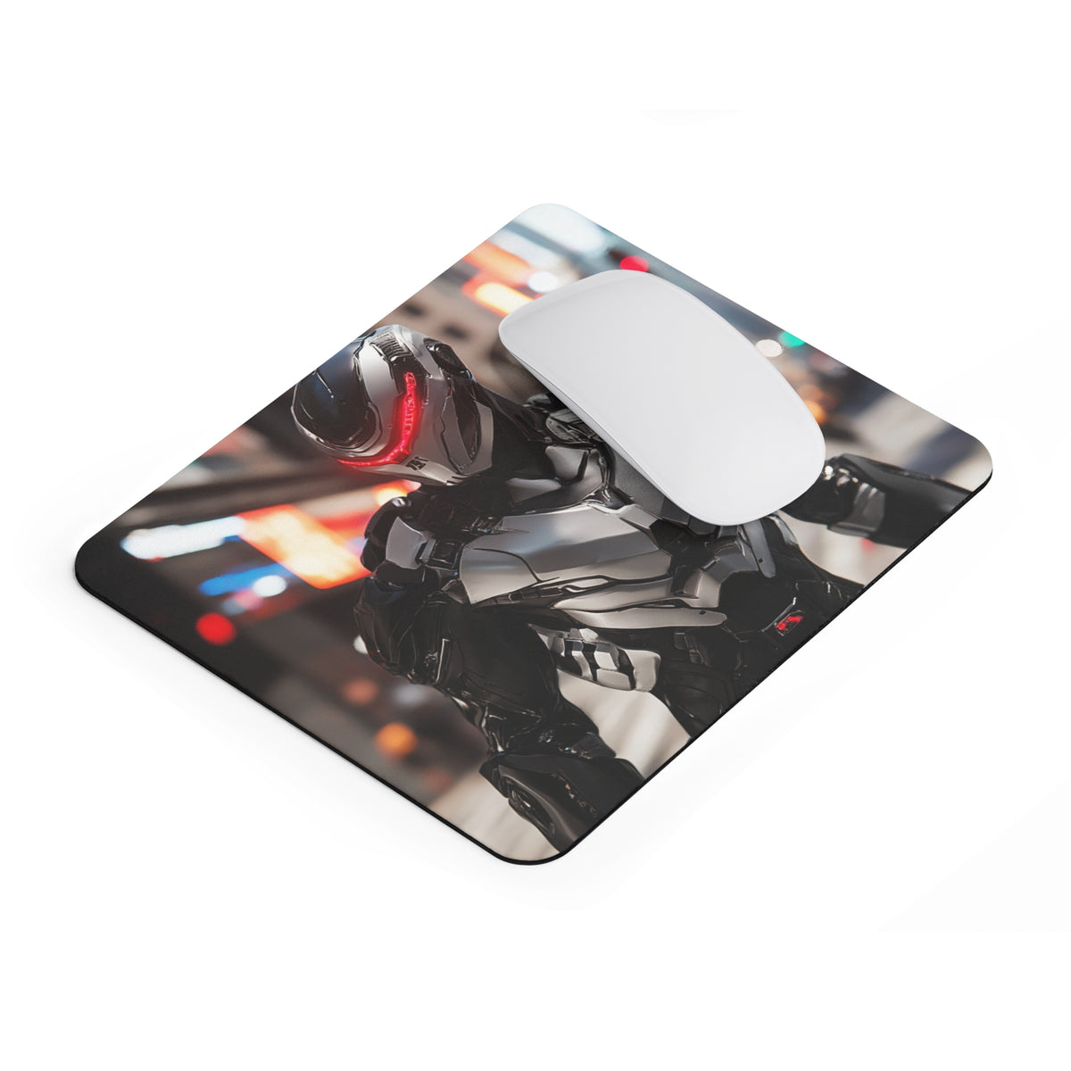 Tapis de souris Robot Armure de Combat Grise