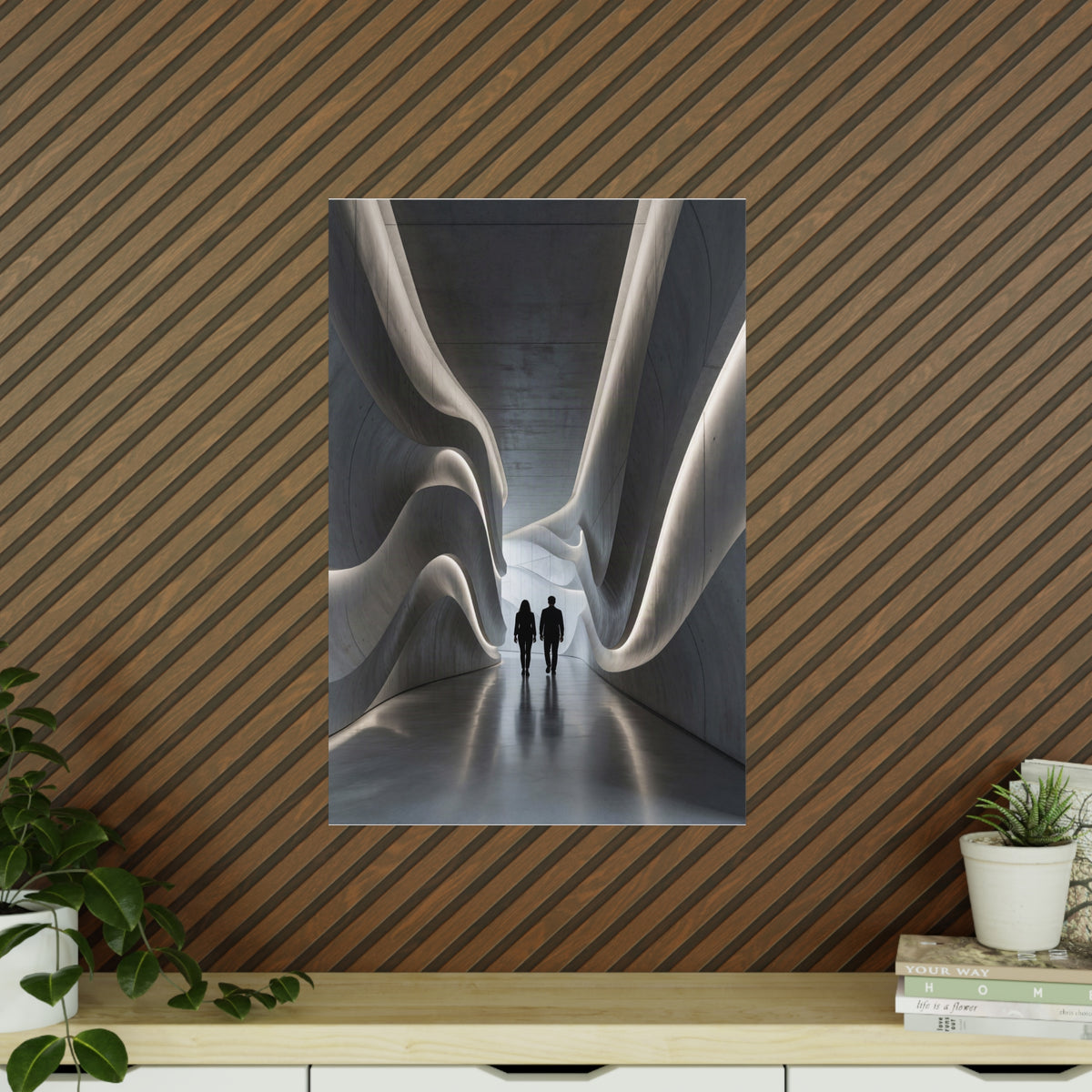 Poster Couloir Futuriste