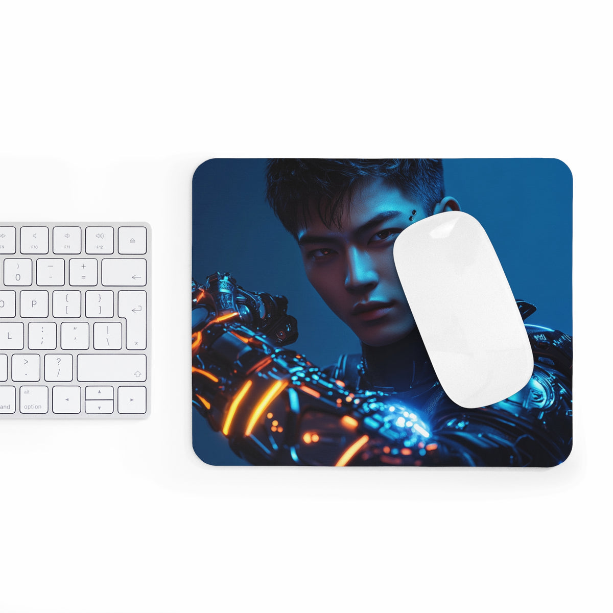 Tapis de souris Cyberpunk Guerrier Bras Bionique