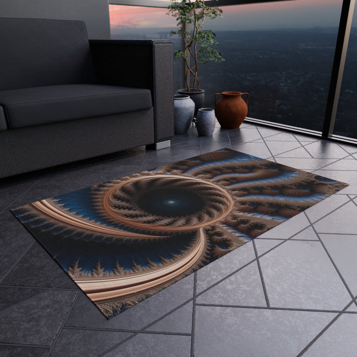 Tapis de salon Courbe de Julia-Quasi