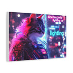Tableau Chatte Humanoïde Lighting