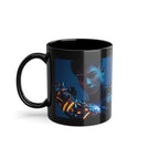 Mug Noir Cyberpunk Guerrier Bras Robotique