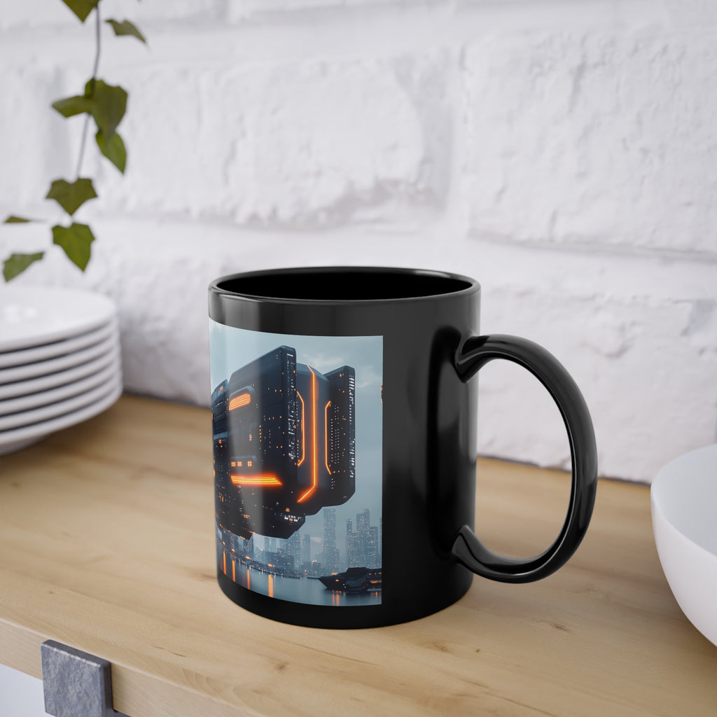 Mug Noir Cyberpunk Arsenal des MégaCorporation