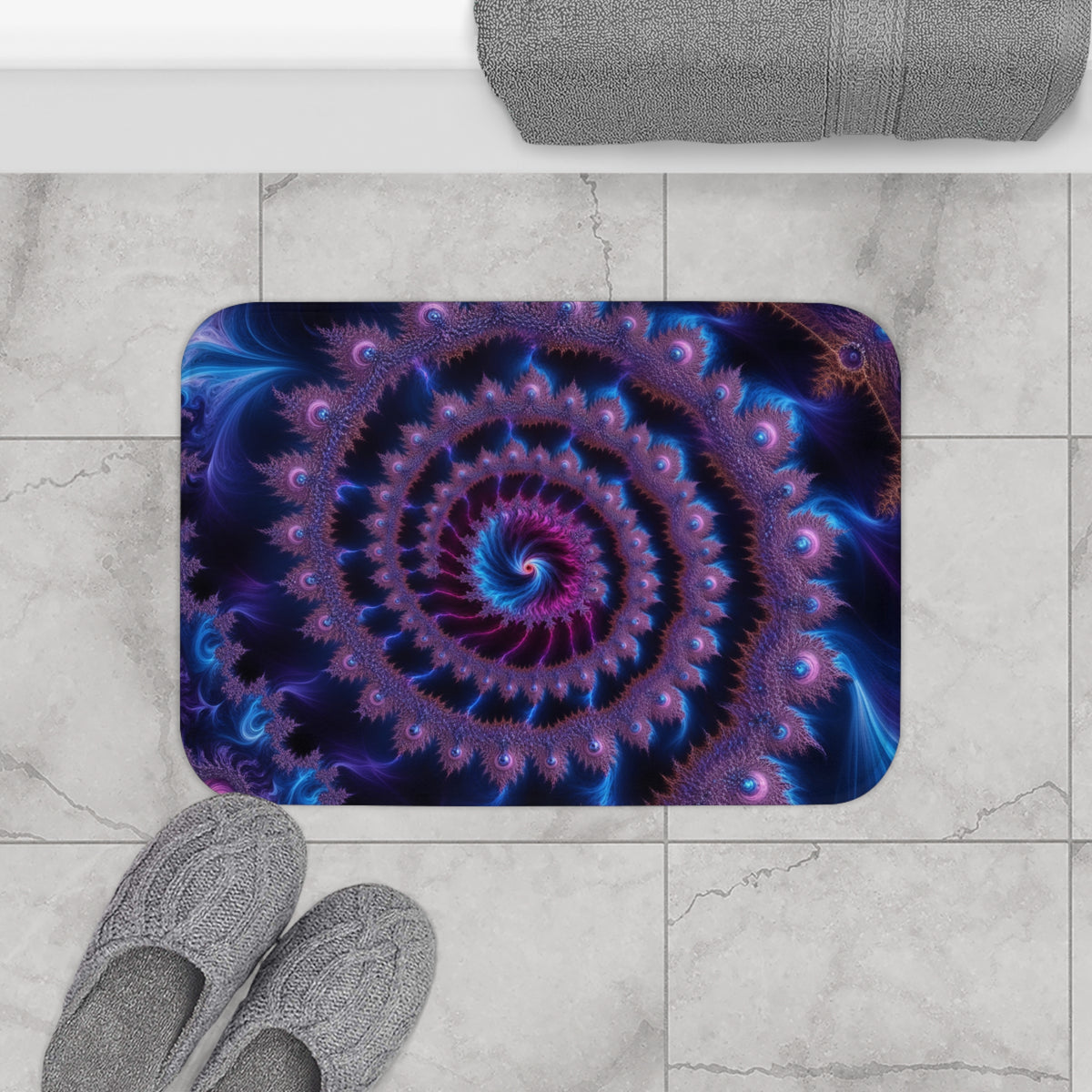 Tapis salle de bain Courbe de Ship-Mandelbrot