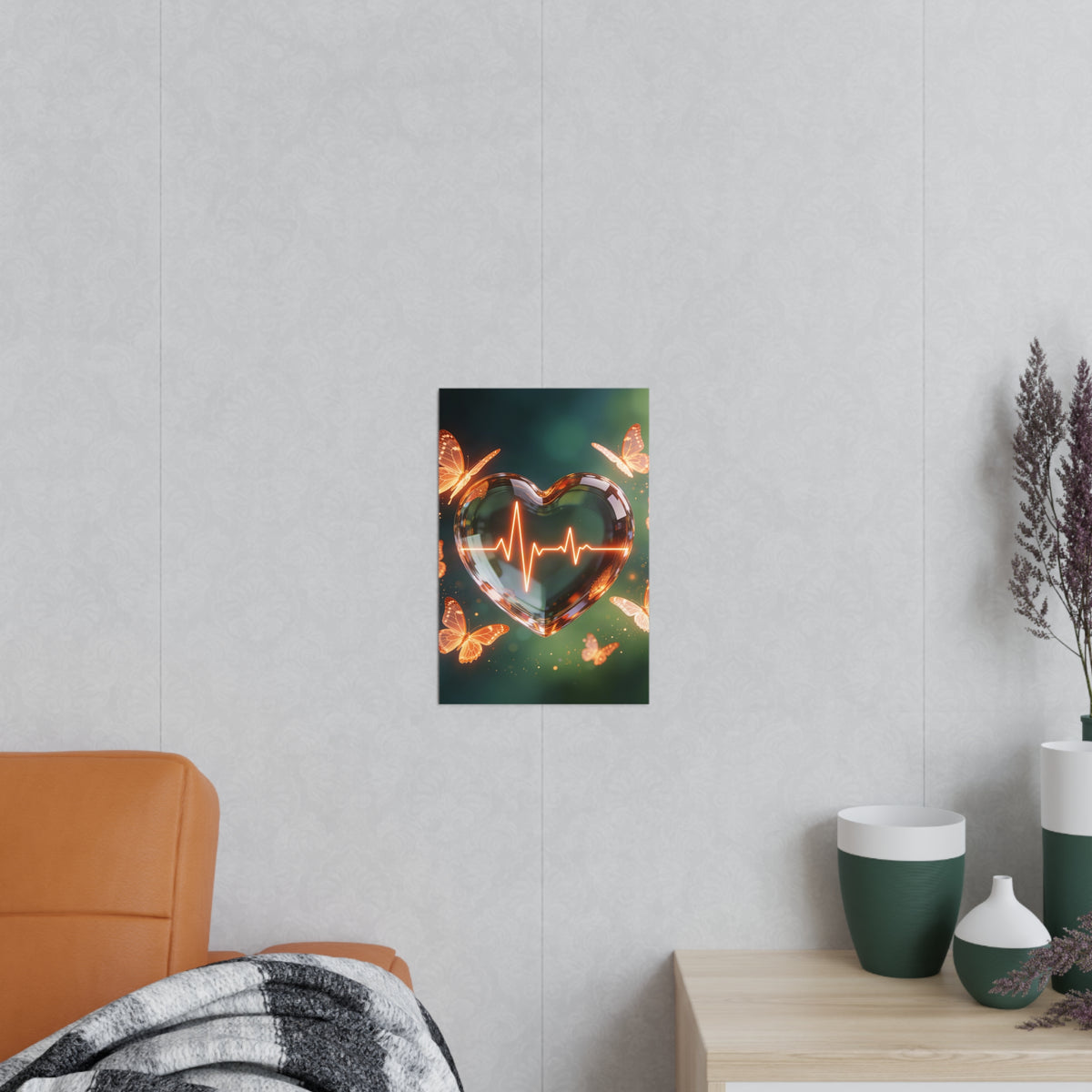 Poster Coeur Vibrant