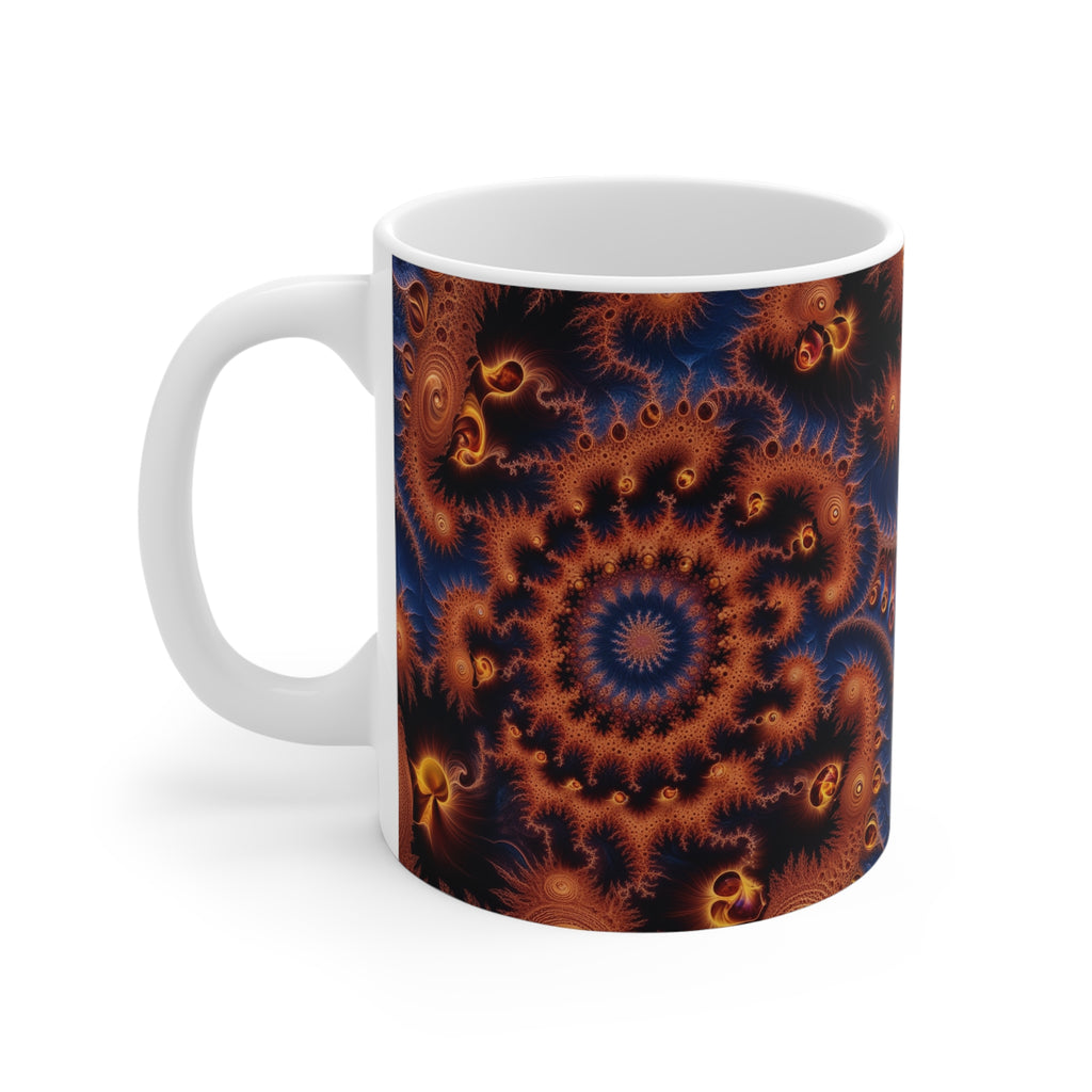 Mug blanc Fractal Ensemble de Julia