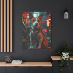 Tableau Jack Russel Cyberpunk