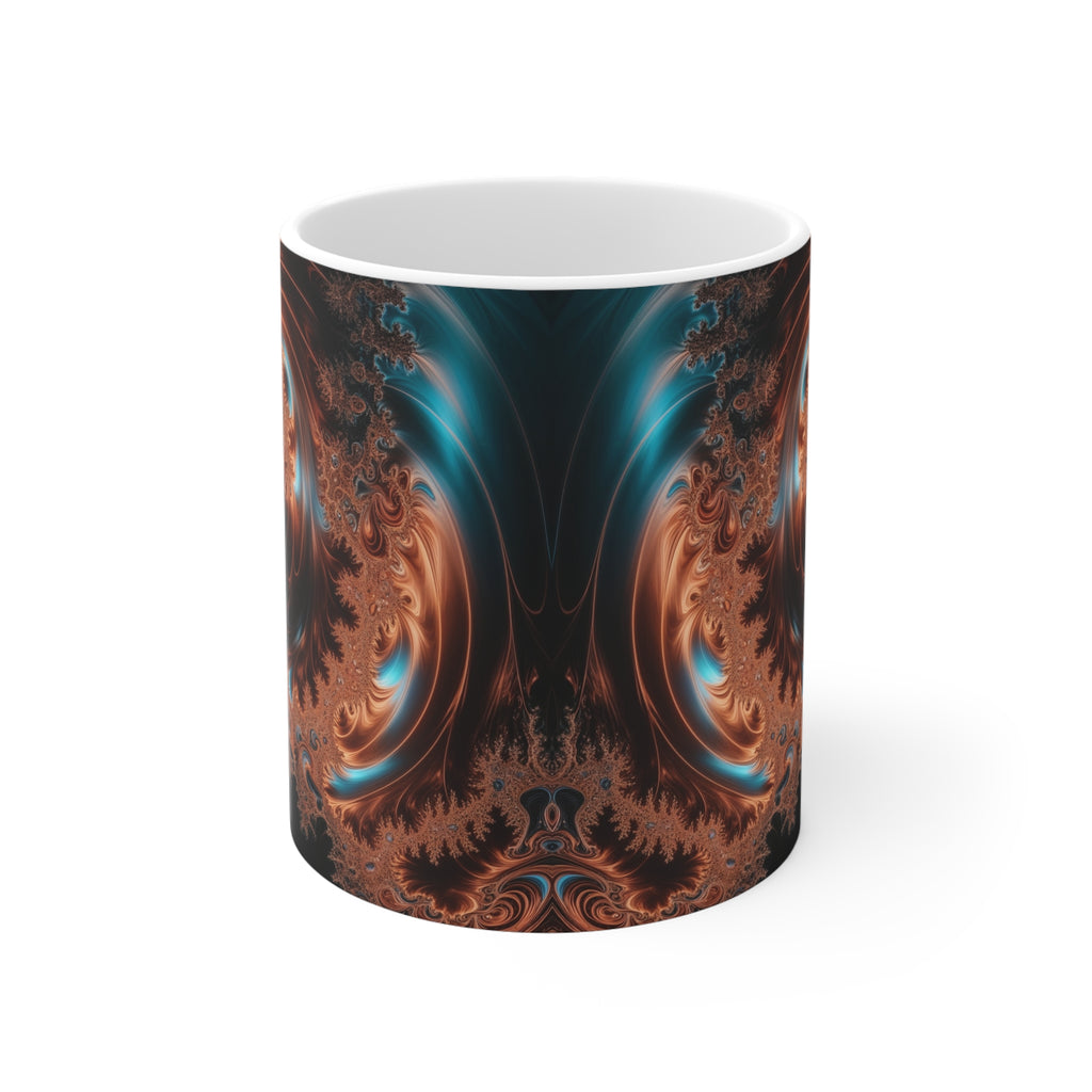 Mug blanc Fractal de Newton-Raphson