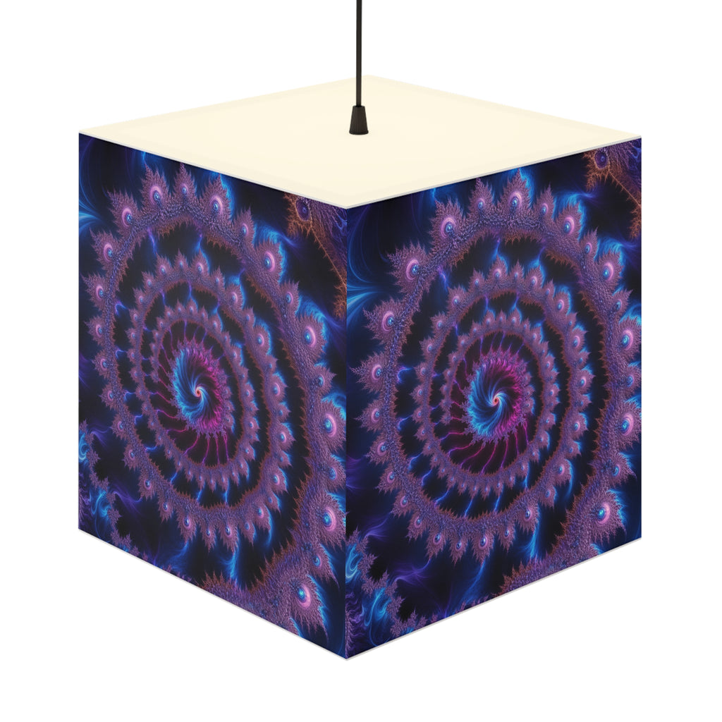 DECO - Lampe Cubique Fractale Courbe de Ship-Mandelbrot