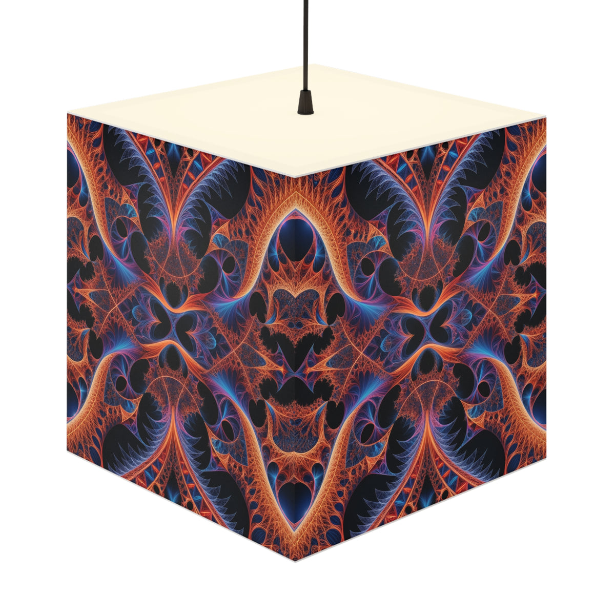 DECO - Lampe Cubique Fractale Courbe de Cantor-Minkowski