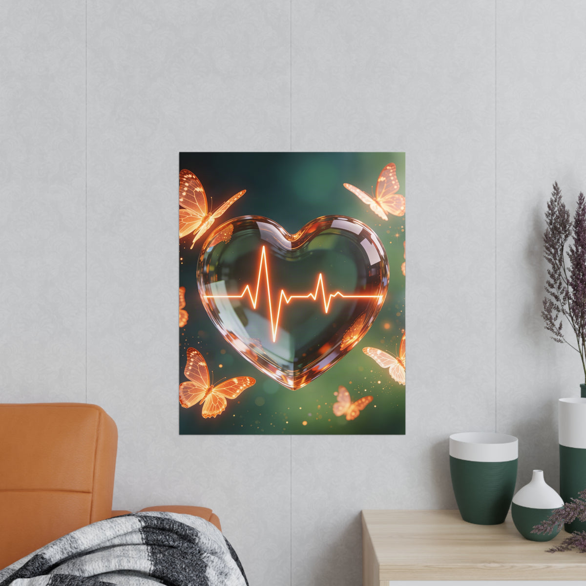 Poster Coeur Vibrant