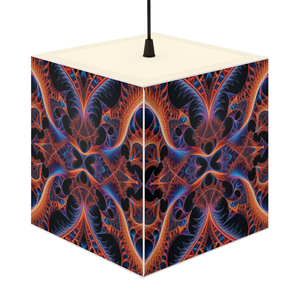 DECO - Lampe Cubique Fractale Courbe de Cantor-Minkowski
