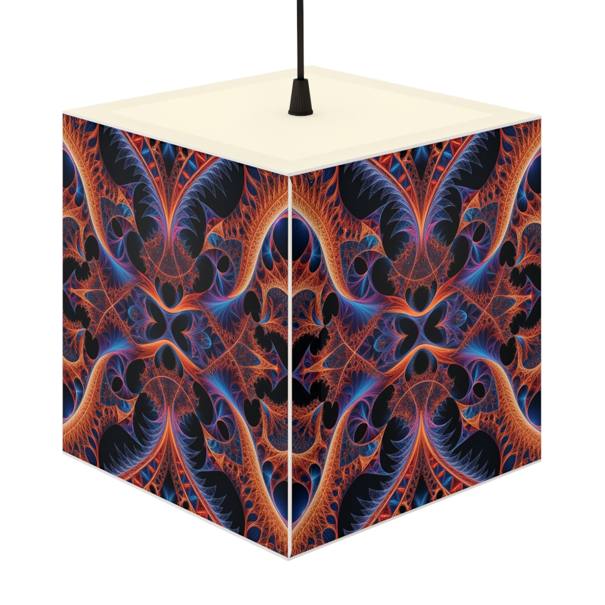 DECO - Lampe Cubique Fractale Courbe de Cantor-Minkowski