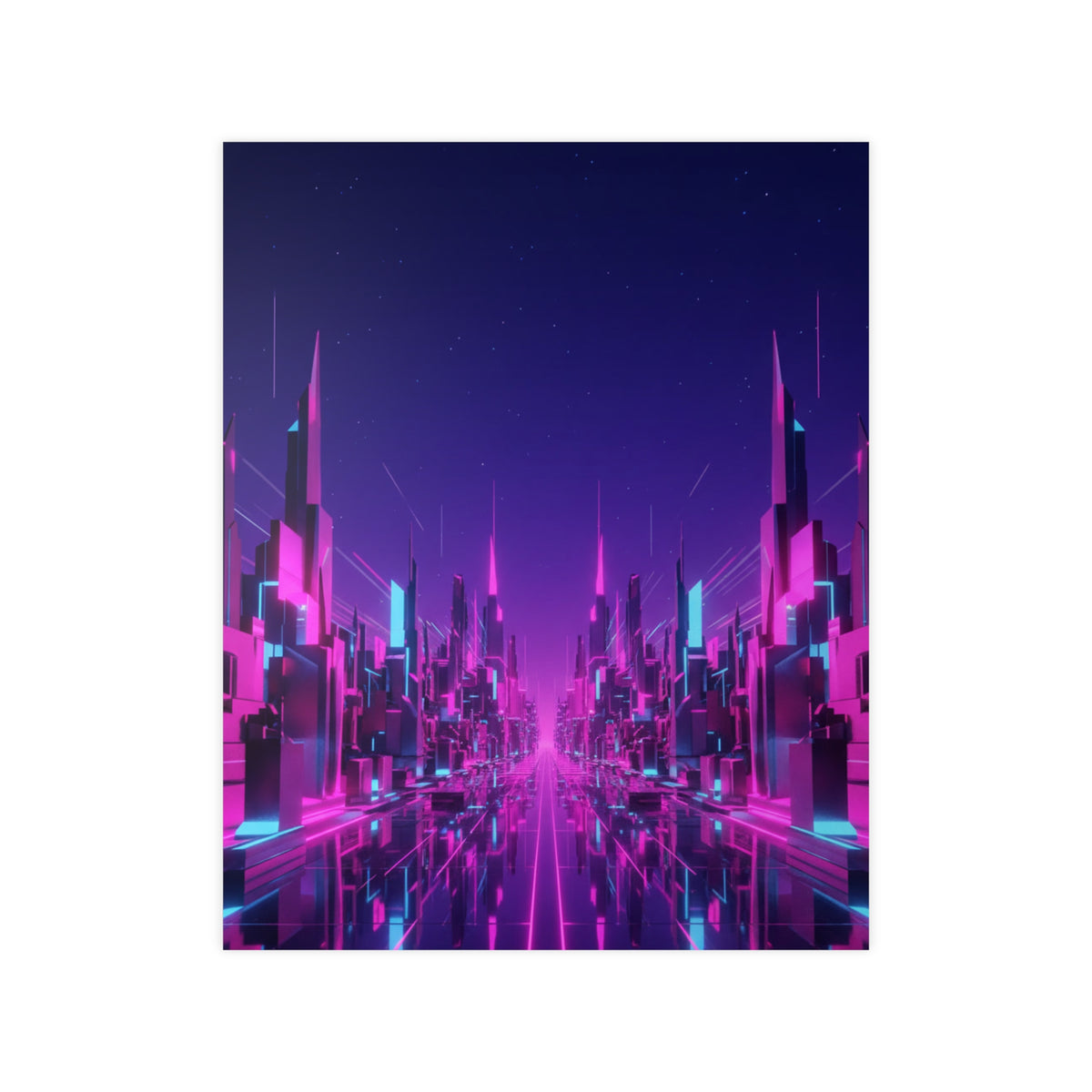 Poster Métropole Néon