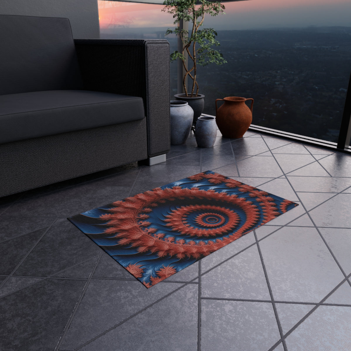 Tapis de salon Courbe de Dragon