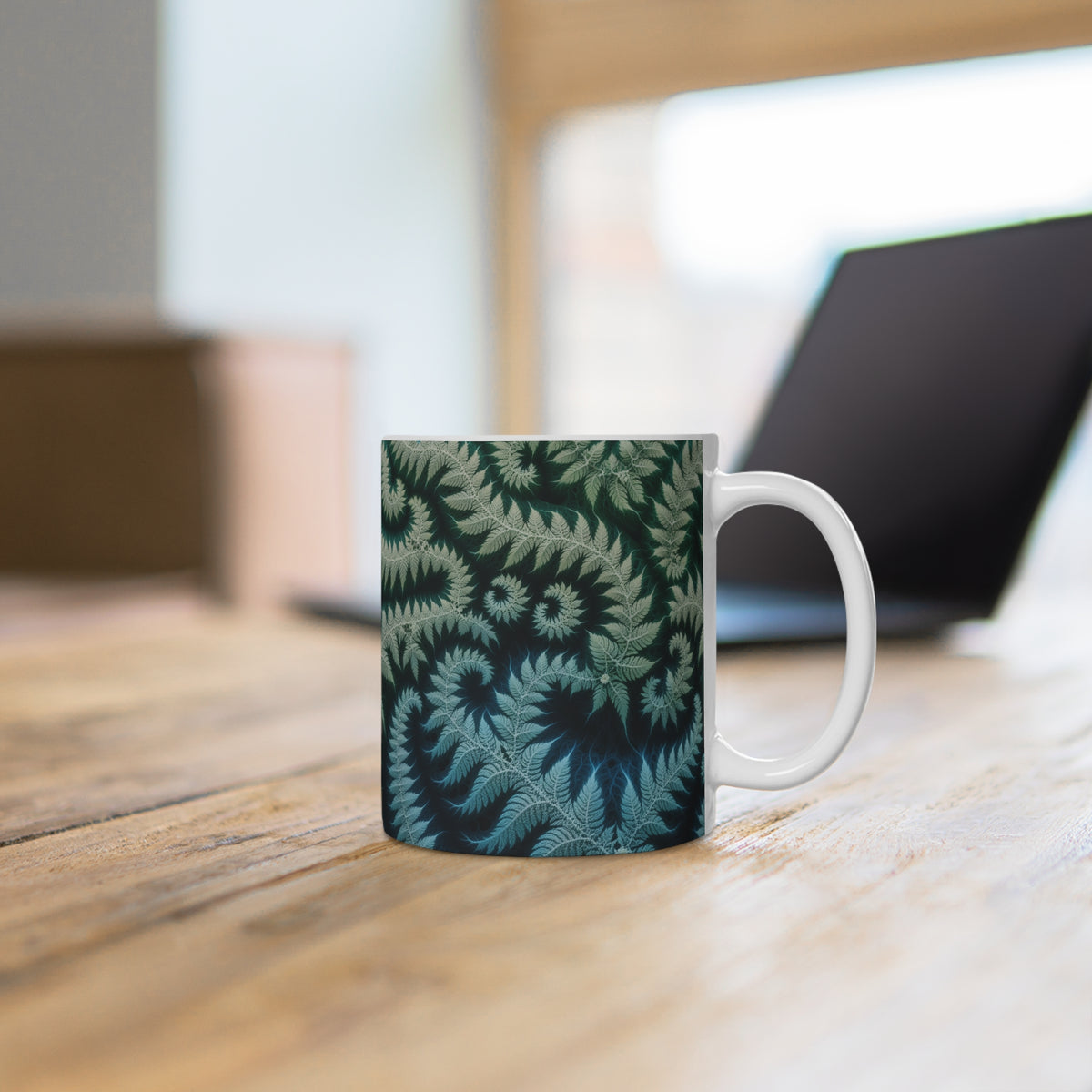 Mug Fractal Fougère de Barnsley