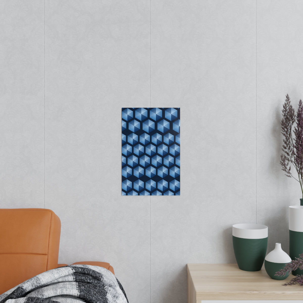 Poster Cristal Hexagonal