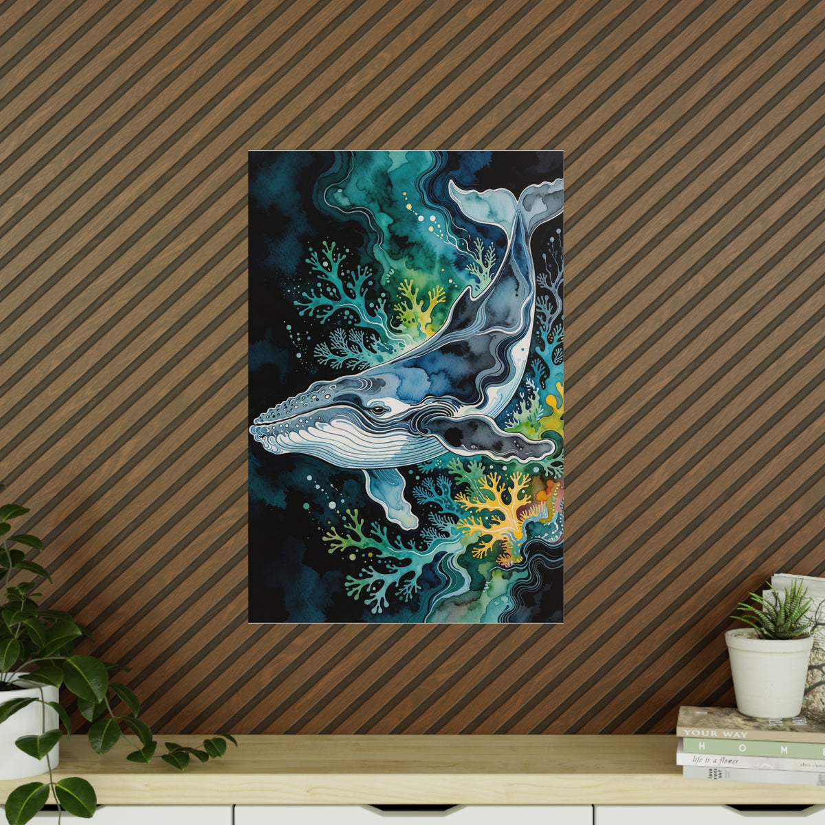 Poster Baleine Corallienne