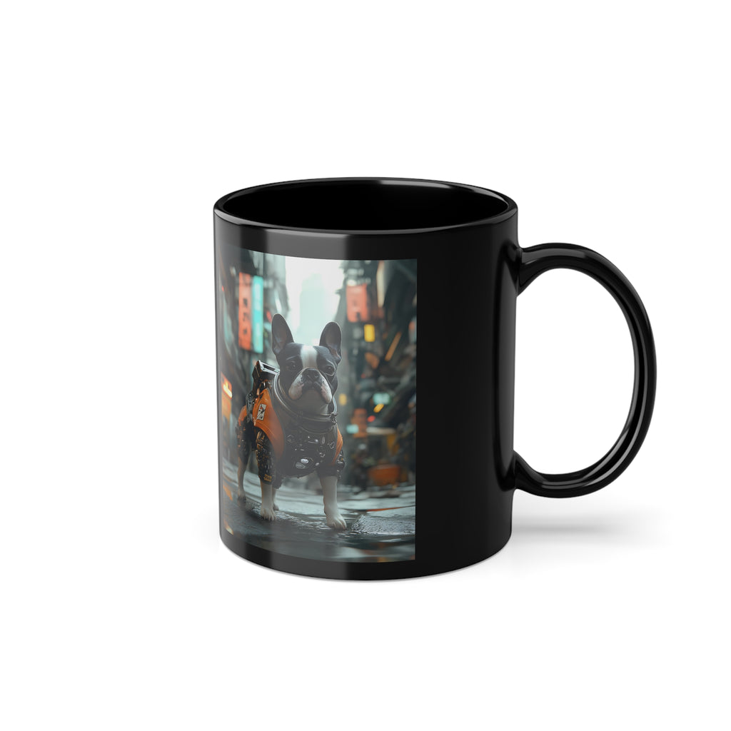 Mug Boston Terrier Cyberpunk