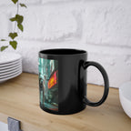 Mug Staddfordshire-Bull-Terrier Cyberpunk