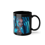 Mug Noir Cyberpunk Brune Tatouée