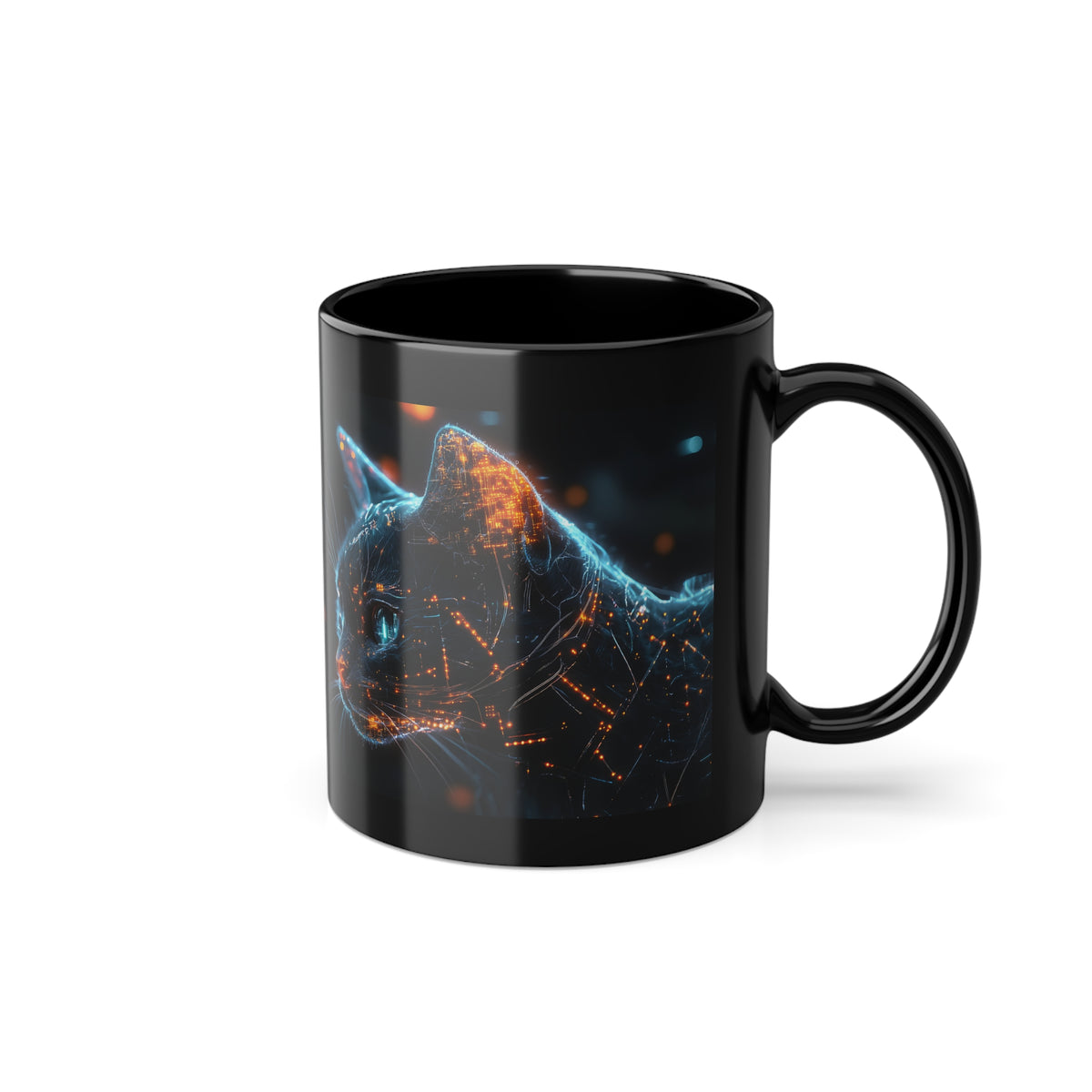 Mug Tête de Chat Cybernétique