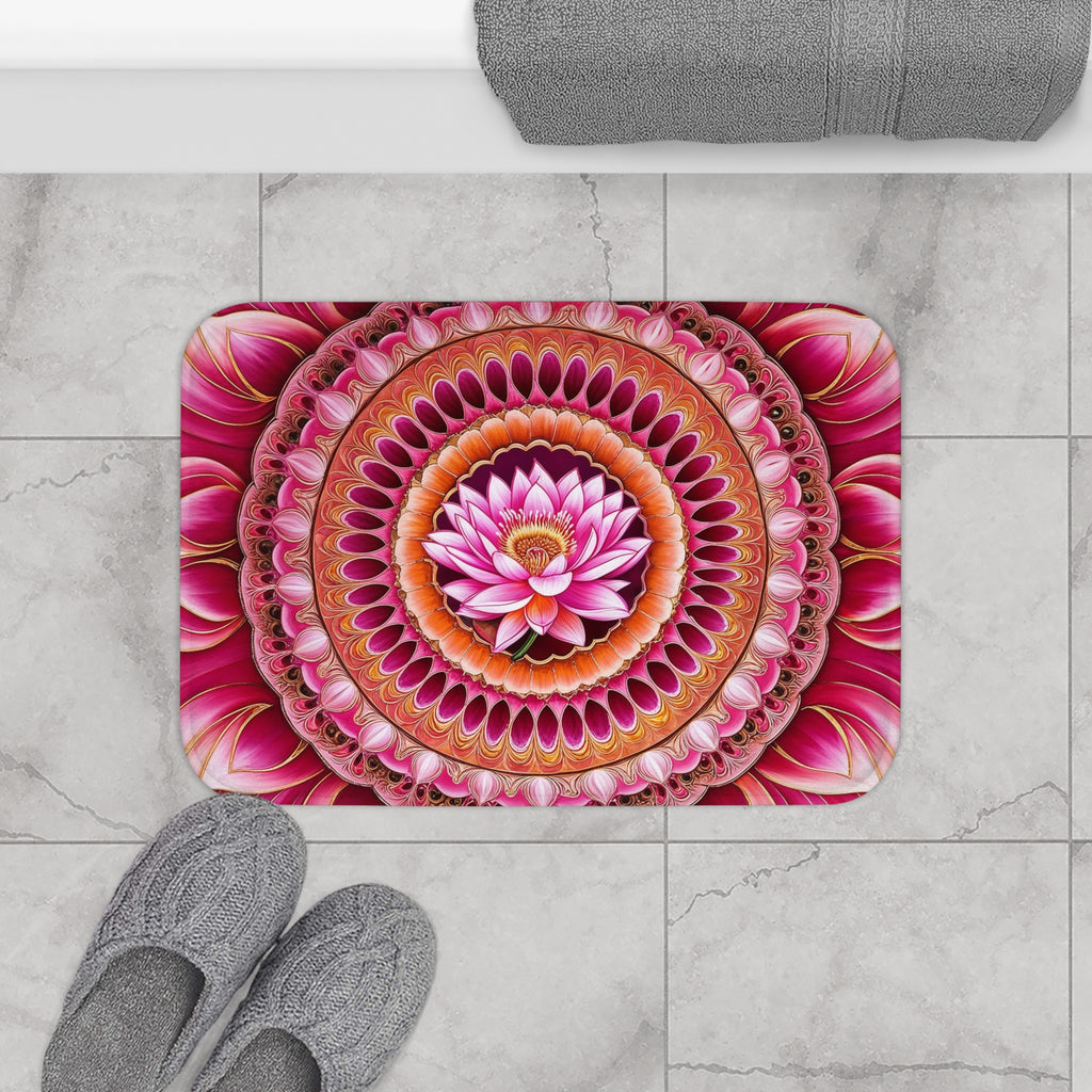 Tapis salle de bain Mandala de l'Amour Inconditionnel
