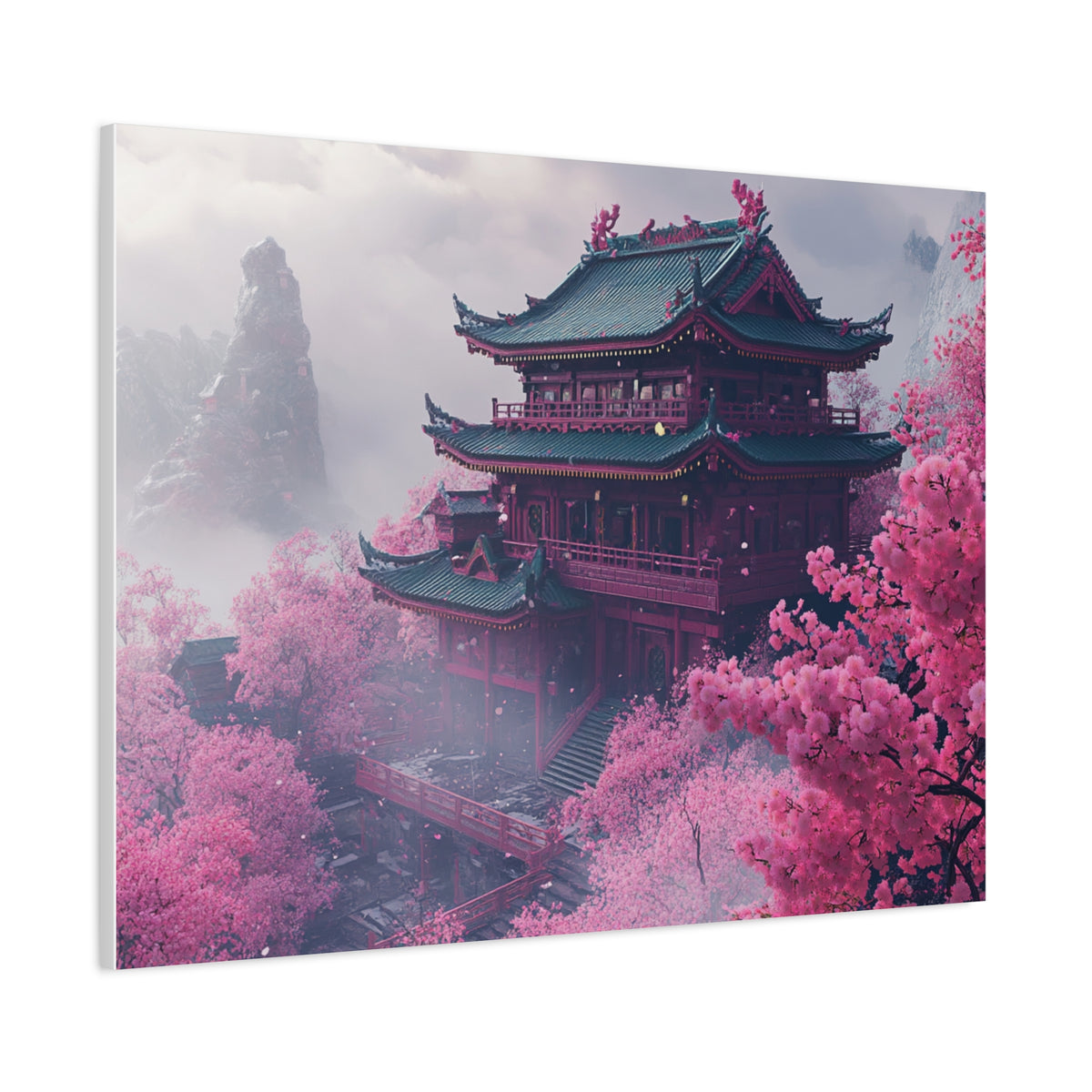 Tableau Temple Traditionnel Japonais