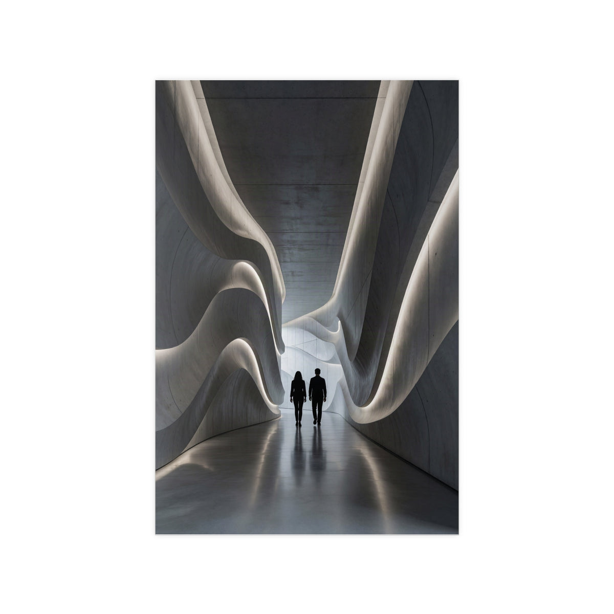 Poster Couloir Futuriste