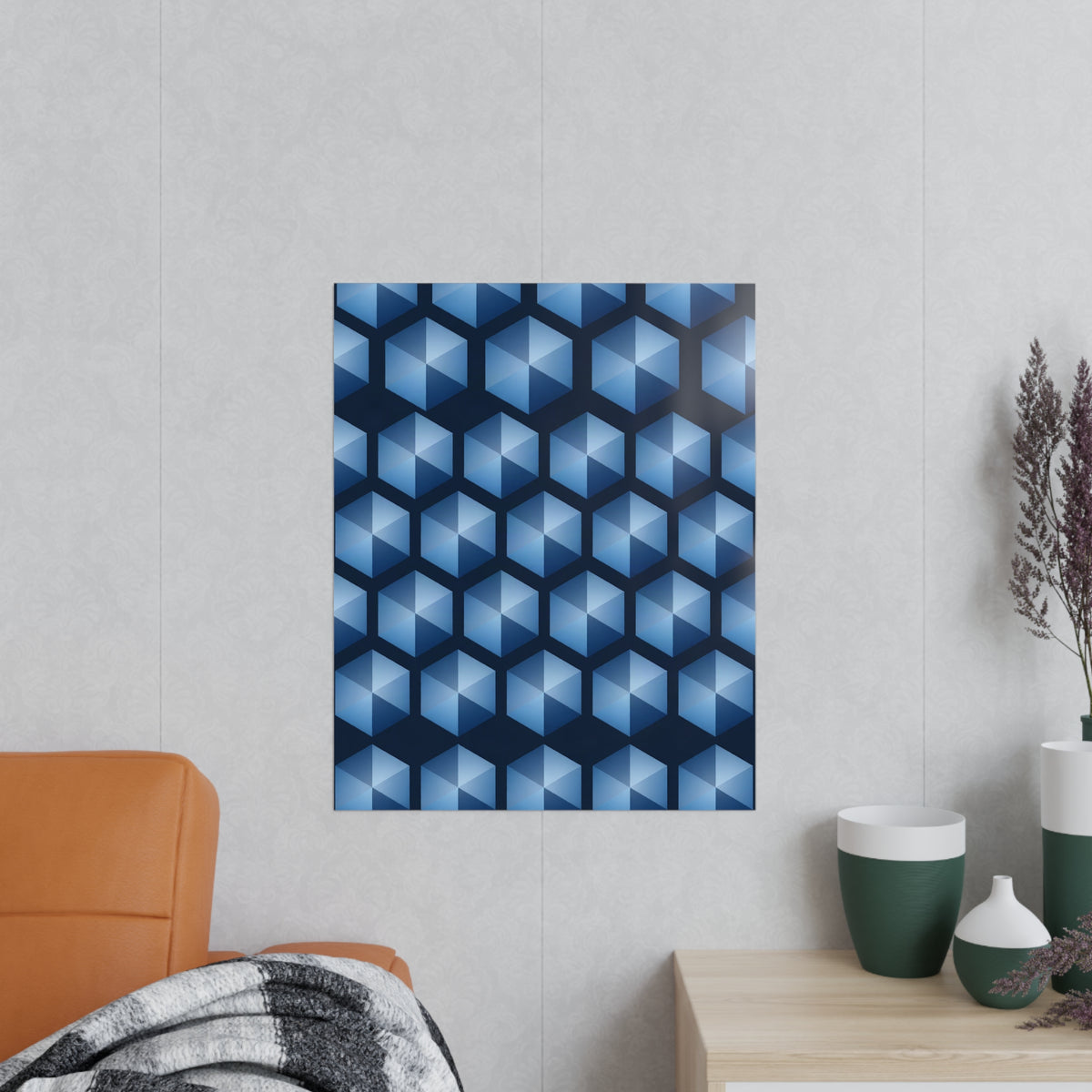Poster Cristal Hexagonal