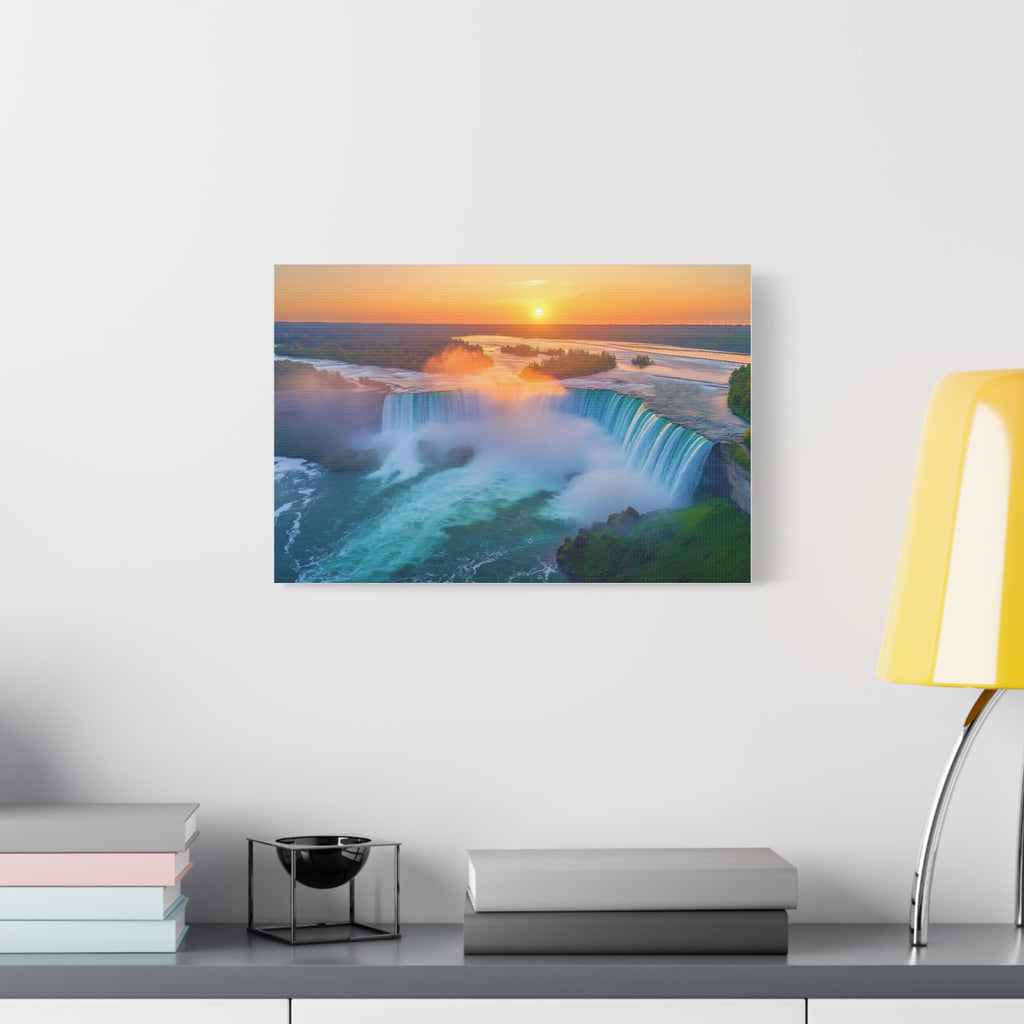 Tableau Couché du Soleil Chutes du Niagara
