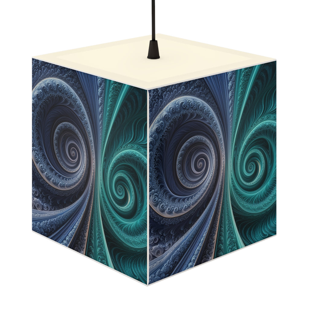 DECO - Lampe Cubique Fractale Courbe de Cesàro-Peano