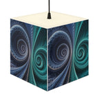 DECO - Lampe Cubique Fractale Courbe de Cesàro-Peano