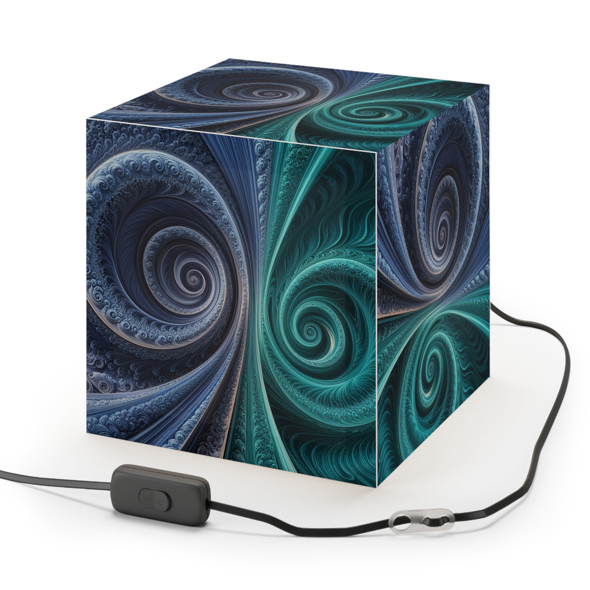 DECO - Lampe Cubique Fractale Courbe de Cesàro-Peano