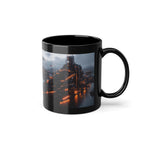 Mug Noir Cyberpunk Paquebot de MégaCorporation