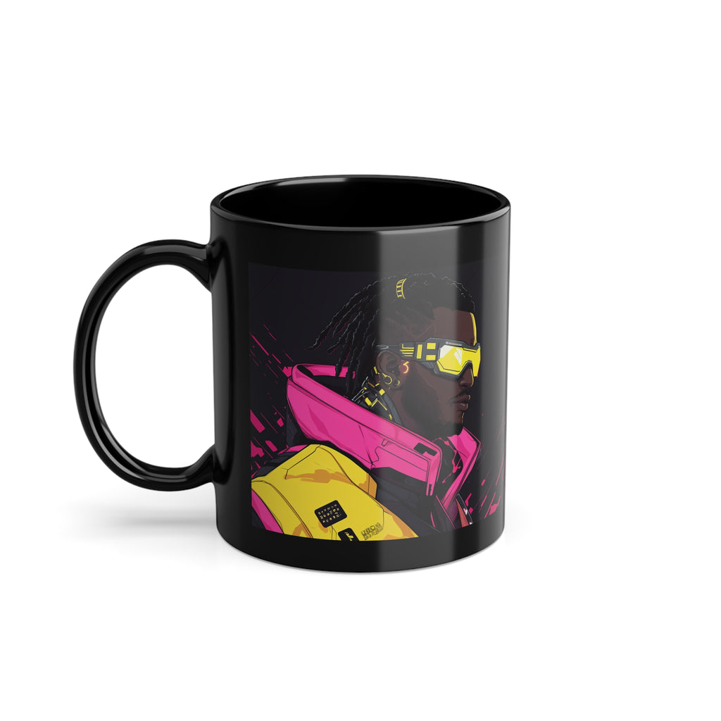 Mug Noir Cyberpunk Streetwear du Futur