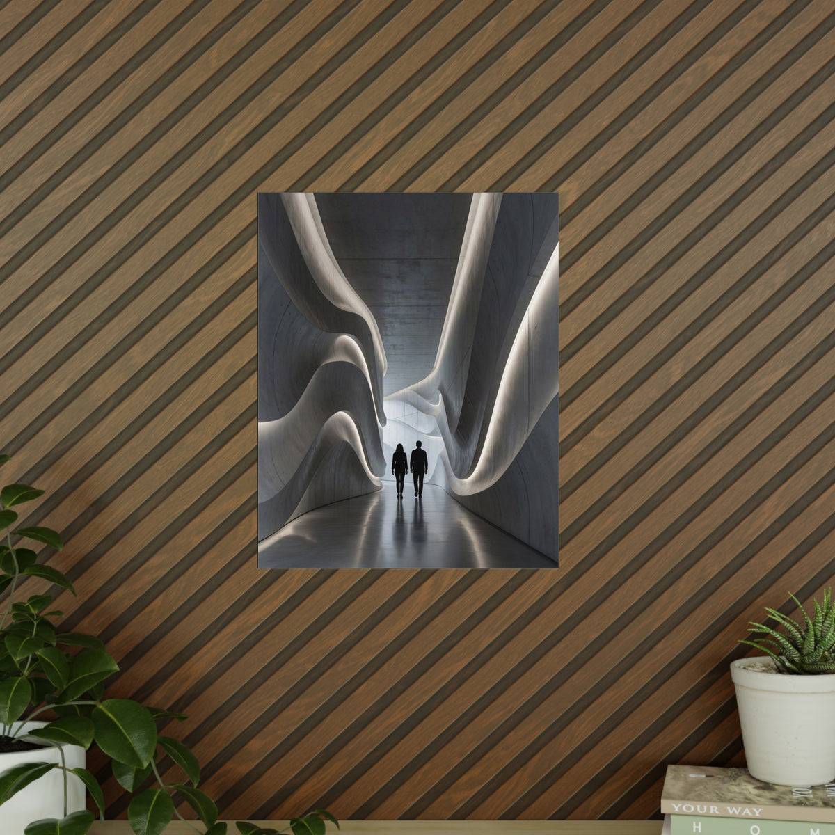 Poster Couloir Futuriste