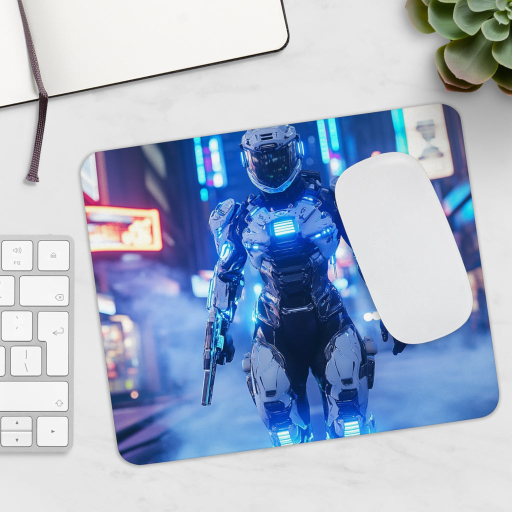Tapis de souris Robot Cyberpunk Armé